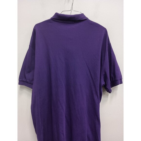 Polo By Ralph Lauren Mens Polo Shirt Large Purple Embroidered Logo Short Sleeve - Picture 8 of 8